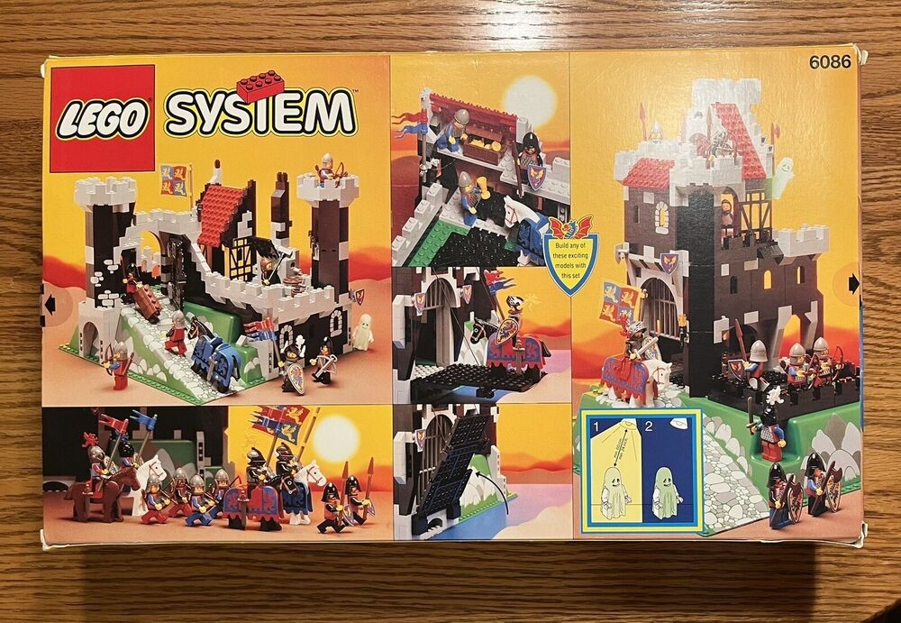 LEGO 6086 Black Knight’s Castle With Box And Instructions Read Description