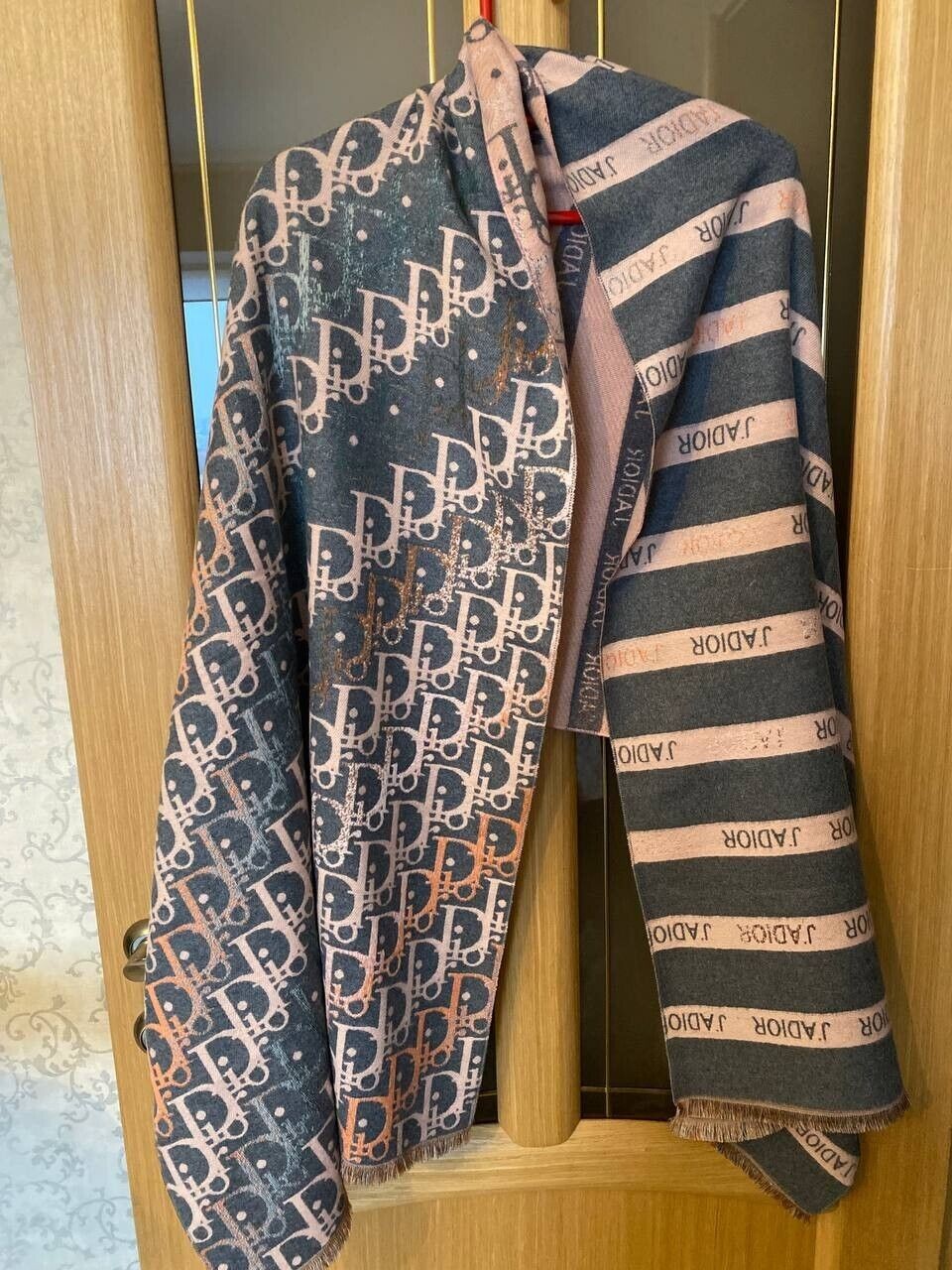 Christian Dior Stole Scarf Silk Cashmere