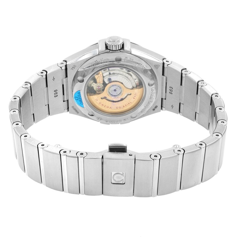 Omega Constellation Silver Diamond Platinum Ladies Watch 123.55.31.20.55.003-