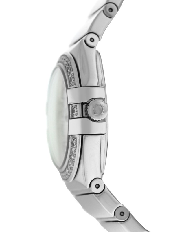 Omega Constellation 123.15.27.60.55.004 Diamond Sunburst MOP 27mm Quartz Watch-