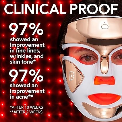 Dr Dennis Gross DRx SpectraLite Dpl FaceWare Pro: Smoothes fine lines and wrinkles across the face, firms skin, prevents acne breakouts, reduces redness and irritation (white)