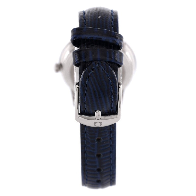 Omega De Ville Prestige Quartz Watch Stainless Steel and Leather with Diamond Ma