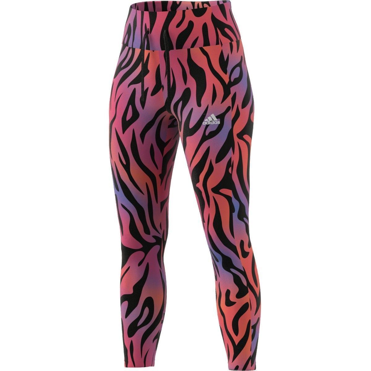 Adidas Women's M4R Animal 78 Tiger Print High Waist Tights Multi Color HA6606-