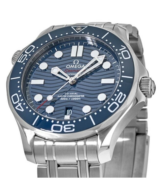 New Omega Seamaster Diver 300 M Blue Dial Men's Watch 210.30.42.20.03.001