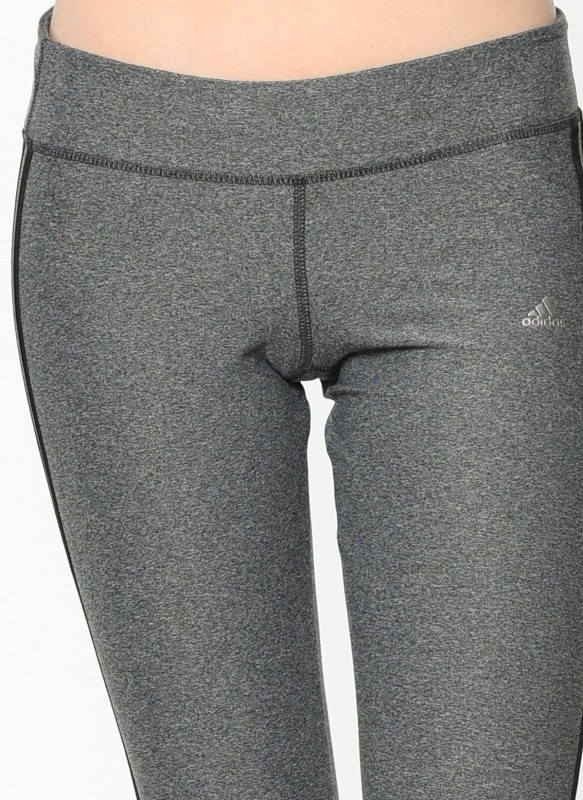Ladies Adidas Ultimate 3/4 3 striped tights Climalite gray exercise clothes new products-
