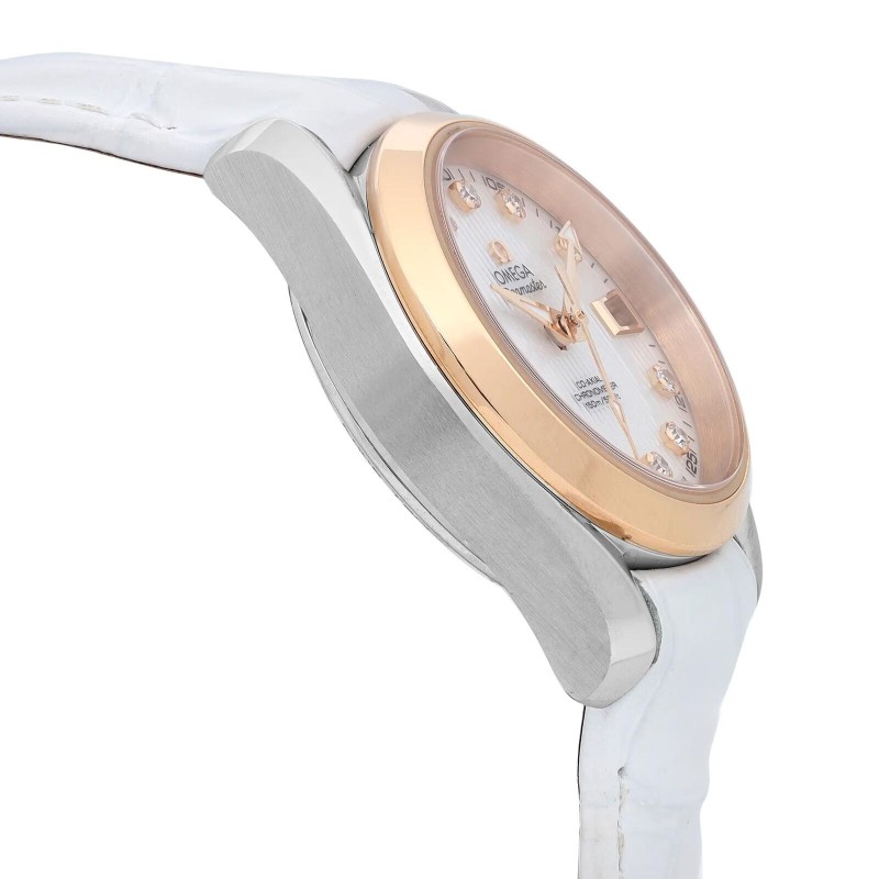 Omega Seamaster Aqua Terra 18ct Gold MOP Dial Ladies Watch 231.23.30.20.55.002-