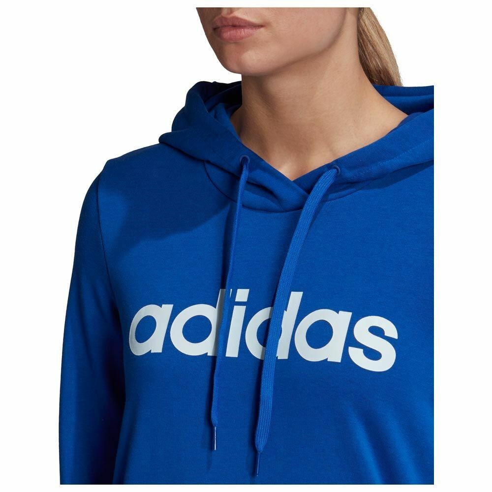 Adidas Womens Hoodies Hoody Linear Sweatshirt Essentials Ladies Pullover Hoodie