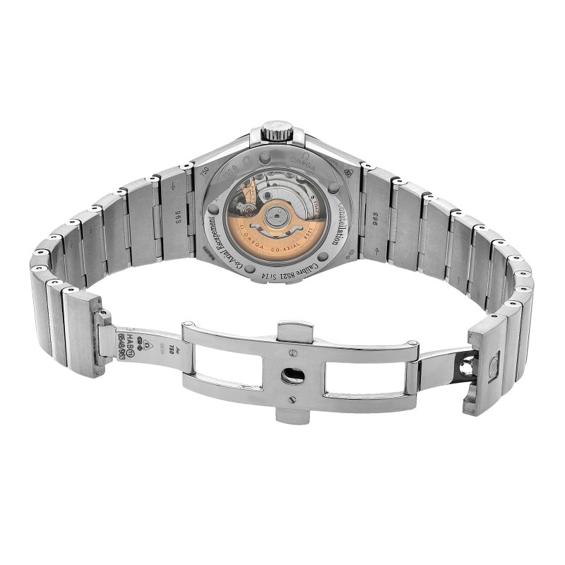 Omega Constellation 18K White Gold Black Dial Ladies Watch 123.55.31.20.51.001