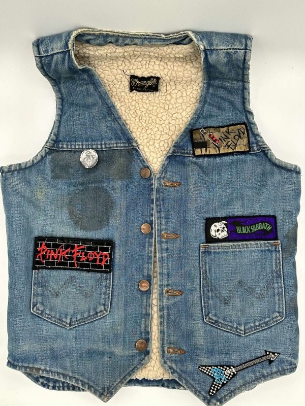 Vintage Wrangler Rock Heavy Metal Iron Maiden Women's Jean Denim Vest - Small