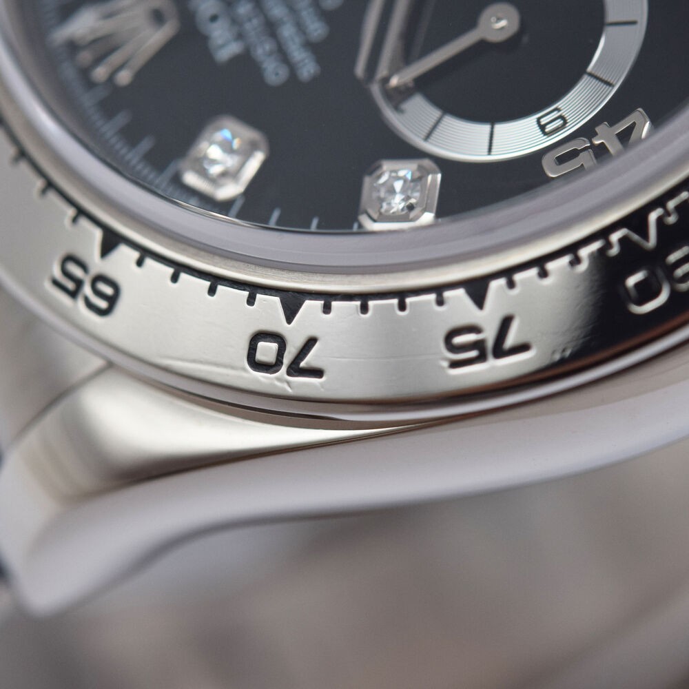 Rolex Cosmograph Daytona 116519G 18K White Gold Black Diamond Dial Men's Watch