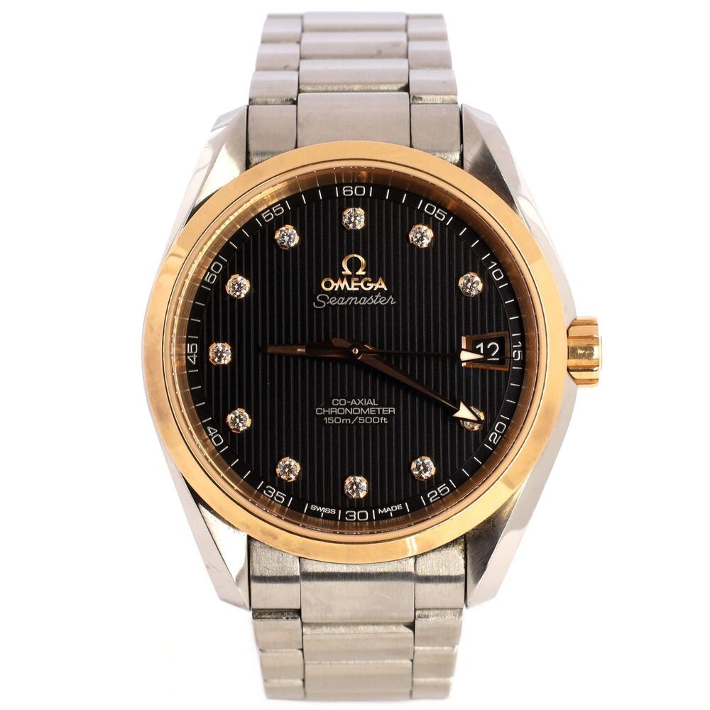 Omega Seamaster Aqua Terra 150M Coaxial Master Timer Automatic Watch Stai-