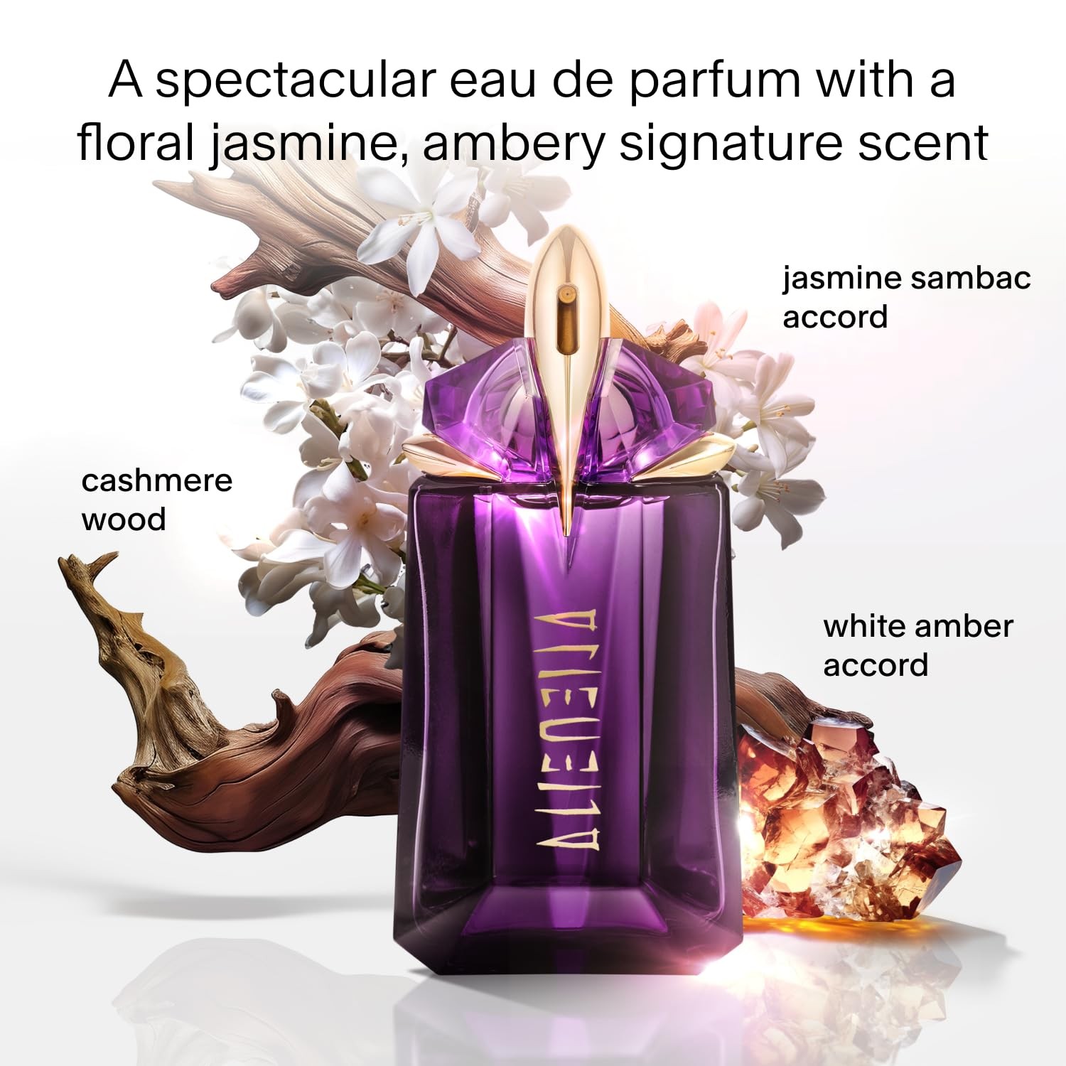 Mugler Alien - Eau de Toilette - Women's Fragrance - Floral and Woody - Jasmine, Wood and Amber - Long Lasting Fragrance