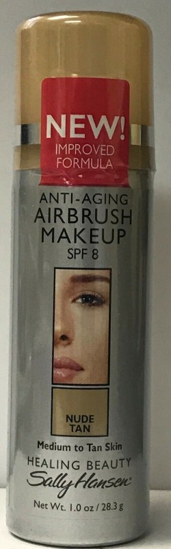 Lot of 36 Sally Hansen Anti Aging Airbrush Makeup - Nude Tan 1.0 oz / 28.3 g