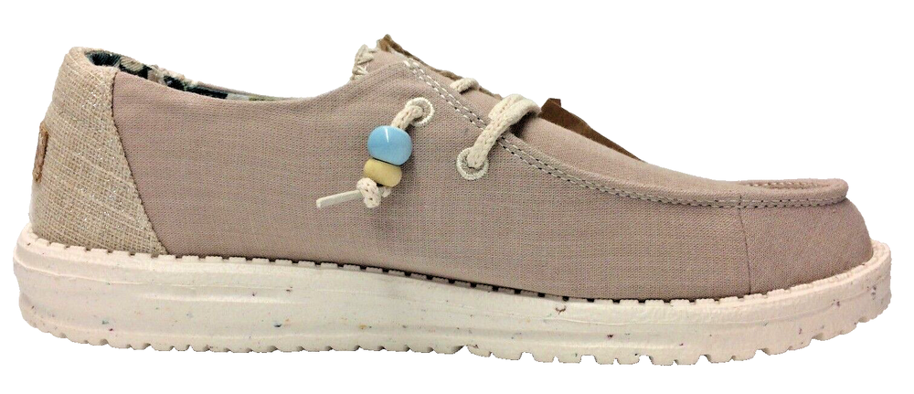 Hey Dude Wendy Natural Rose Women's Lightweight Comfortable Shoes Slip On Sz. 11