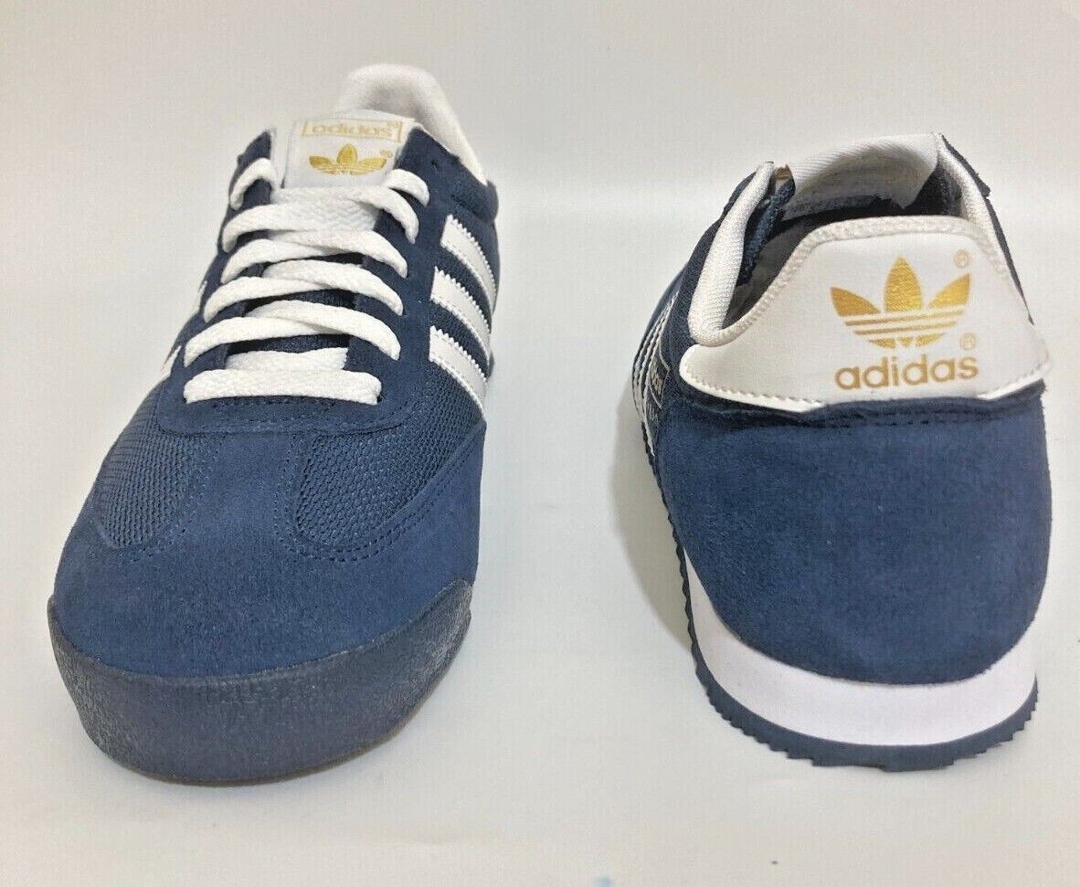 adidas dragon Mens Originals Trainers Uk Size 7 - 12 G50919 NAVY WHITE MET GOLD