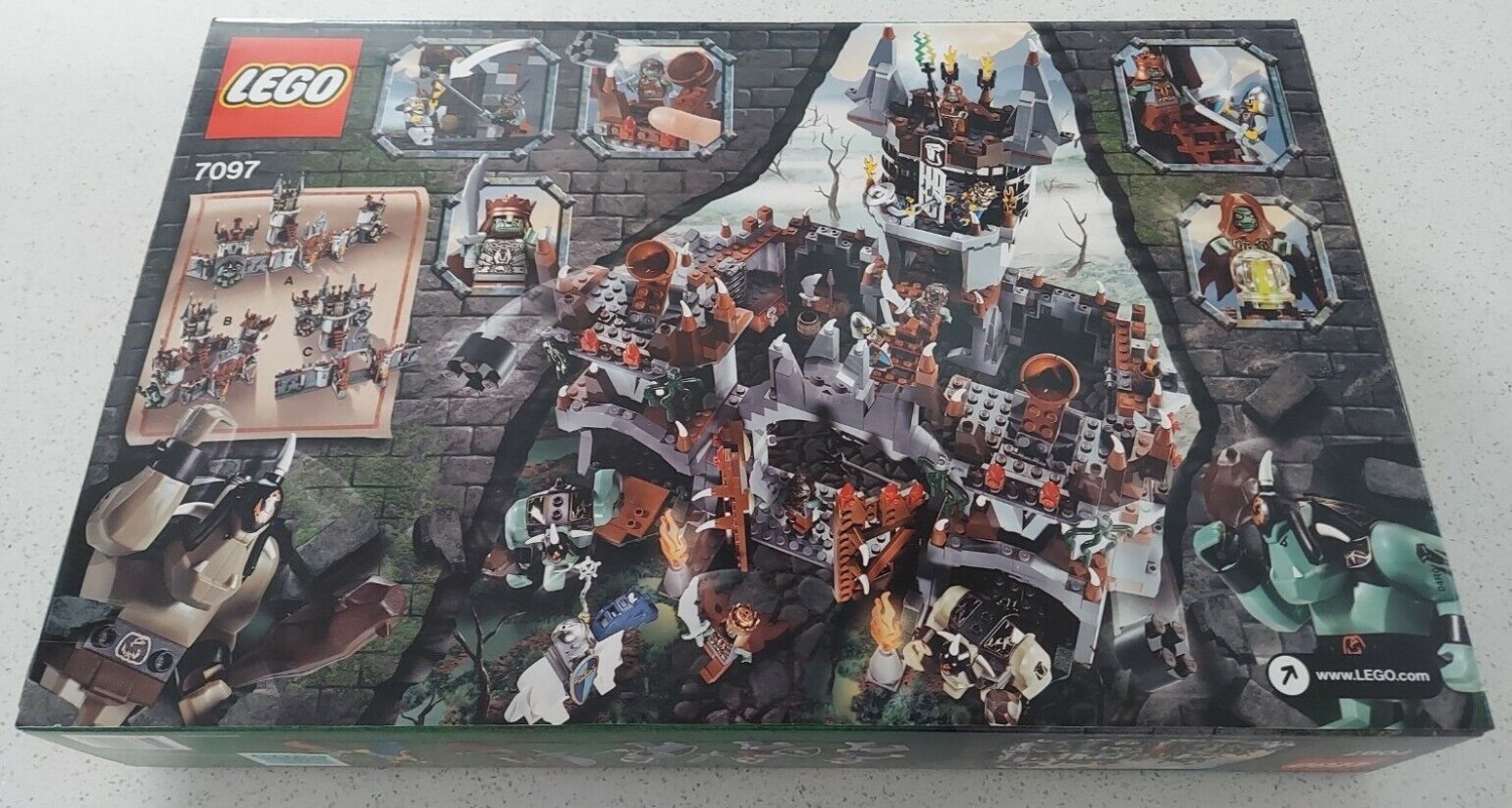 New LEGO Castle TROLL MOUNTAIN FORTRESS 7097 Kingdom knight troll witch orc king