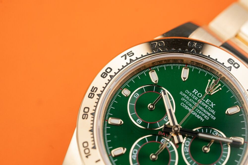 Rolex Daytona Cosmograph Yellow Gold Green Dial John Mayer 116508 2018