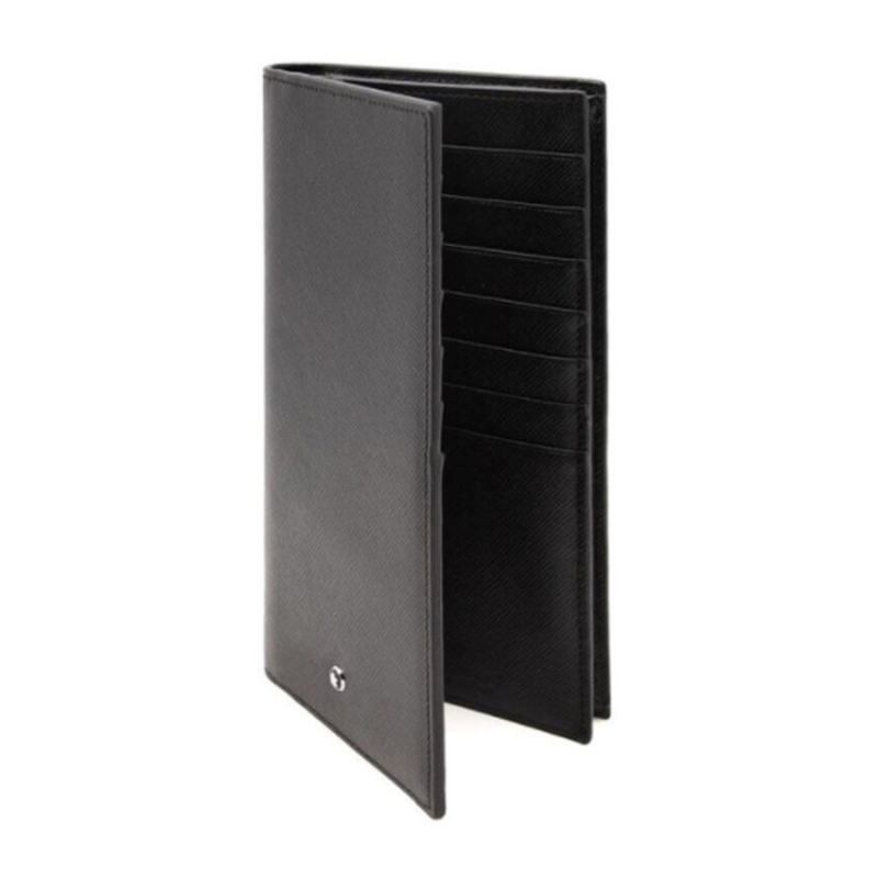 MONTBLANC Genuine 113207 Sartorial 12cc Long Wallet Men's Vertical Wallet Black-