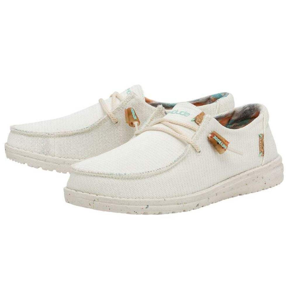 Hey Dude Wendy Knit White | Women's Shoes | Women's Slip on Loafers