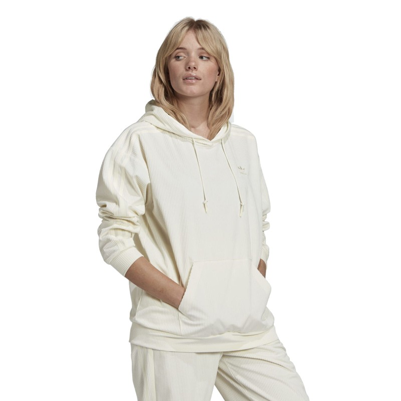 Adidas women's velvet corduroy hoodie