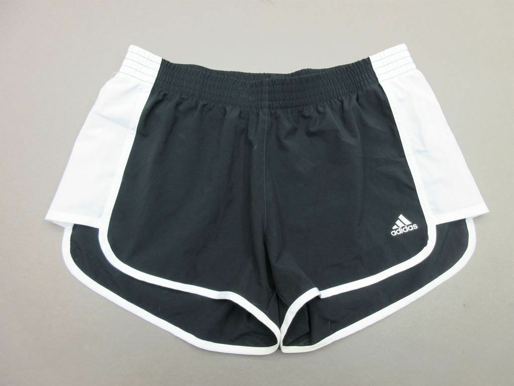 Adidas M size women's black sports Climalite performance track and field shorts T036-