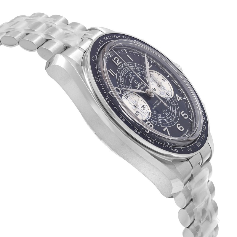 Omega Super Timer Steel Blue dial Men's Watch 329.30.43.51.03.001-