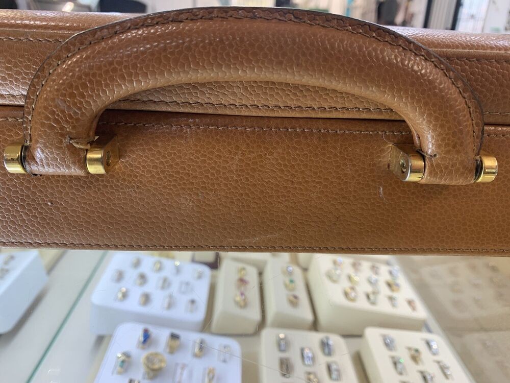 Vintage Original Fendi Leather Briefcase