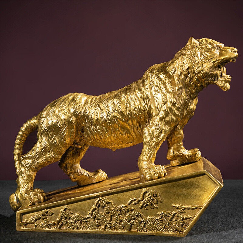 Handmade Pure Copper Tiger ornaments and crafts