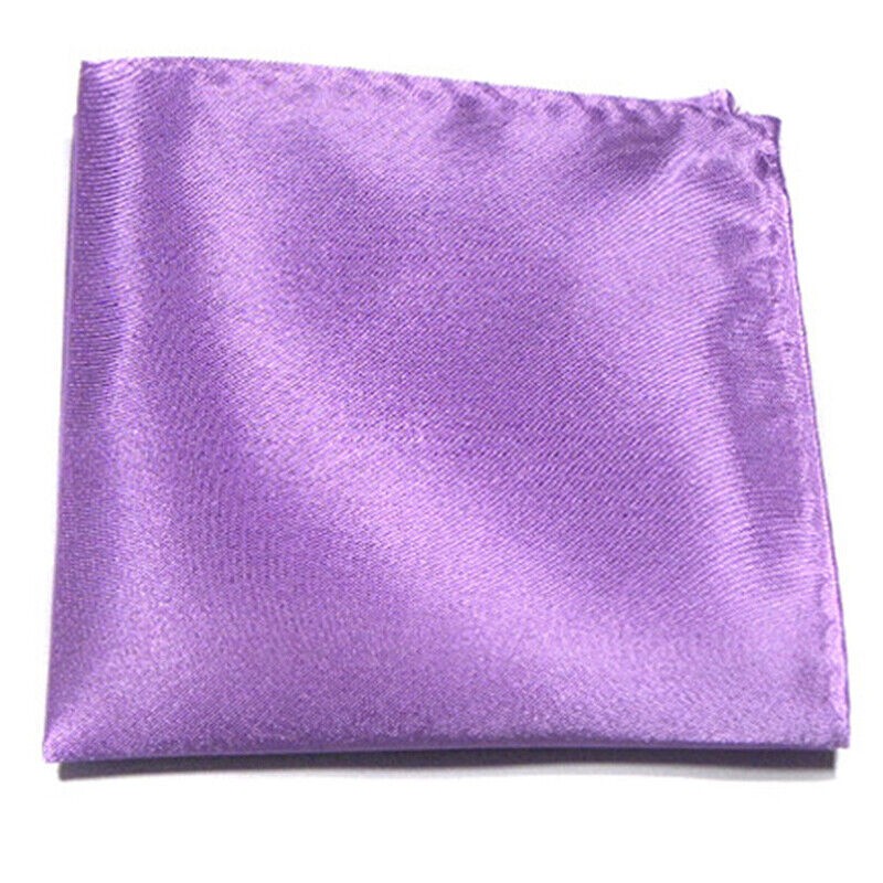 Men Square Towel Silk Satin Handkerchief Wedding Party Suit Pocket Accessories