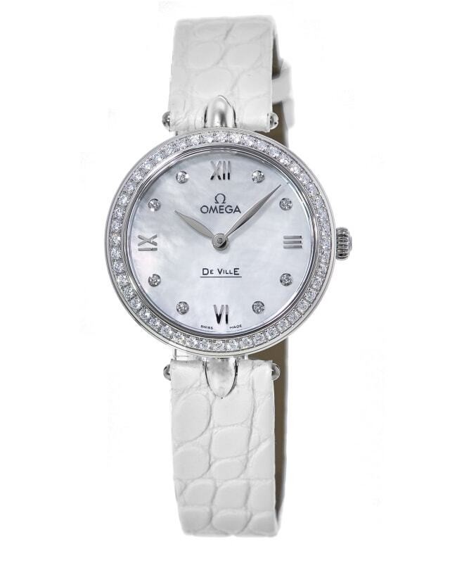 The new Omega De Ville Prestige quartz watch 27.4 mm ladies' wristwatch 424.18.27.60.55.001-