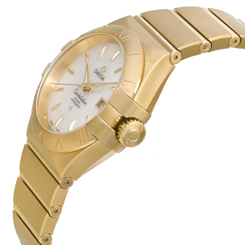 Omega Constellation 18K Gold MOP Dial Women's Watch 123.50.31.20.05.002-
