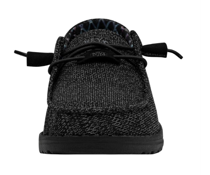 Hey Dude Women's Wendy Sox Micro Total Black Shoes NIB! 2023