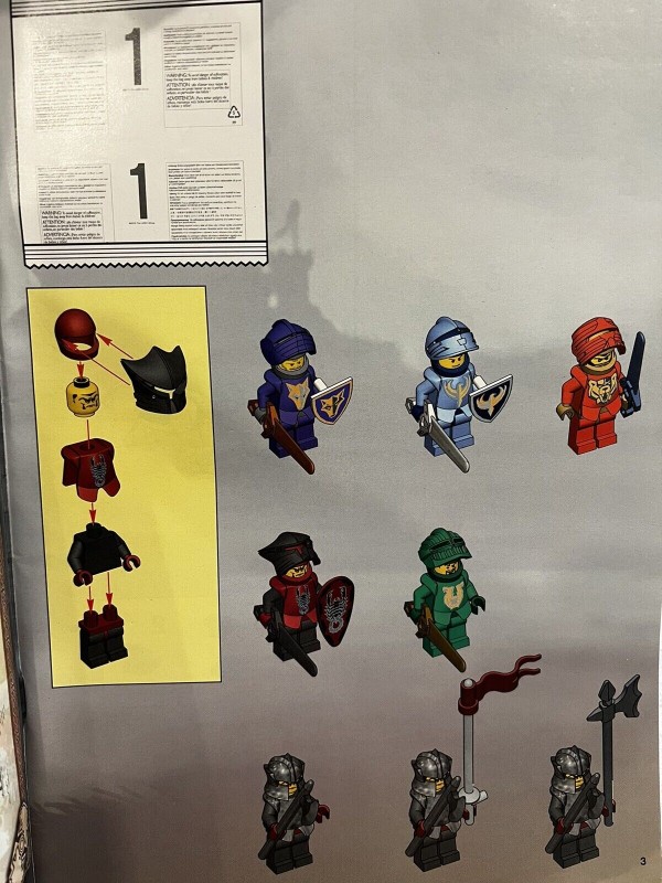 LEGO 8877 Vladek's Dark Fortress OPEN BOX 100% COMPLETE Knights Kingdom Castle