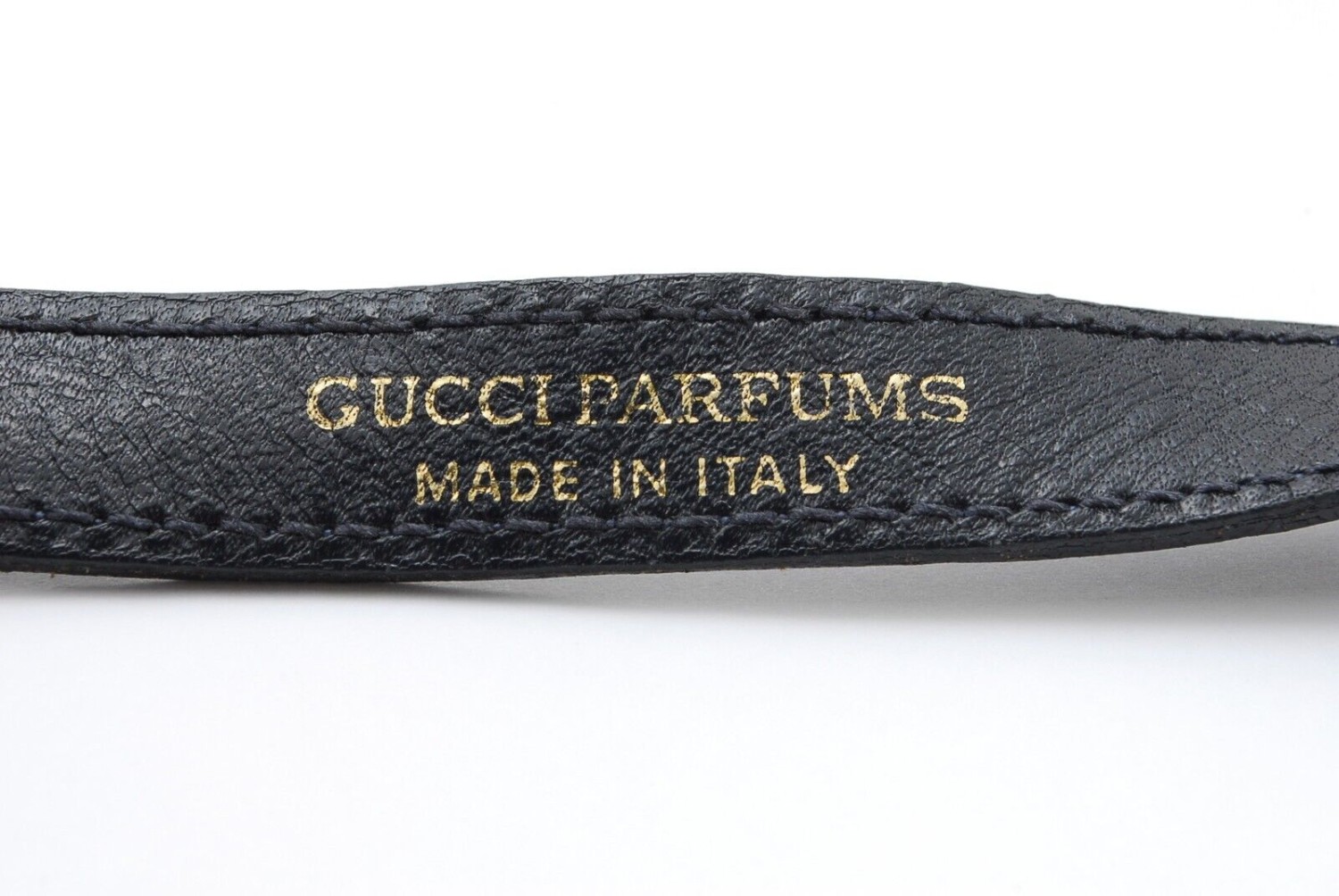 复古古驰单肩包 Sherry Line PVC 皮革海军蓝正品-