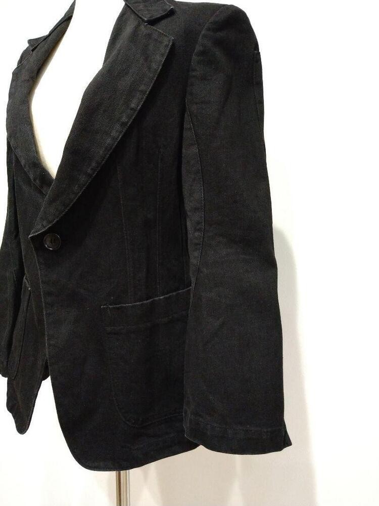 JUNYA WATANABE COMME des GARCONS Denim Black Jacket Blazer Women size JP-M