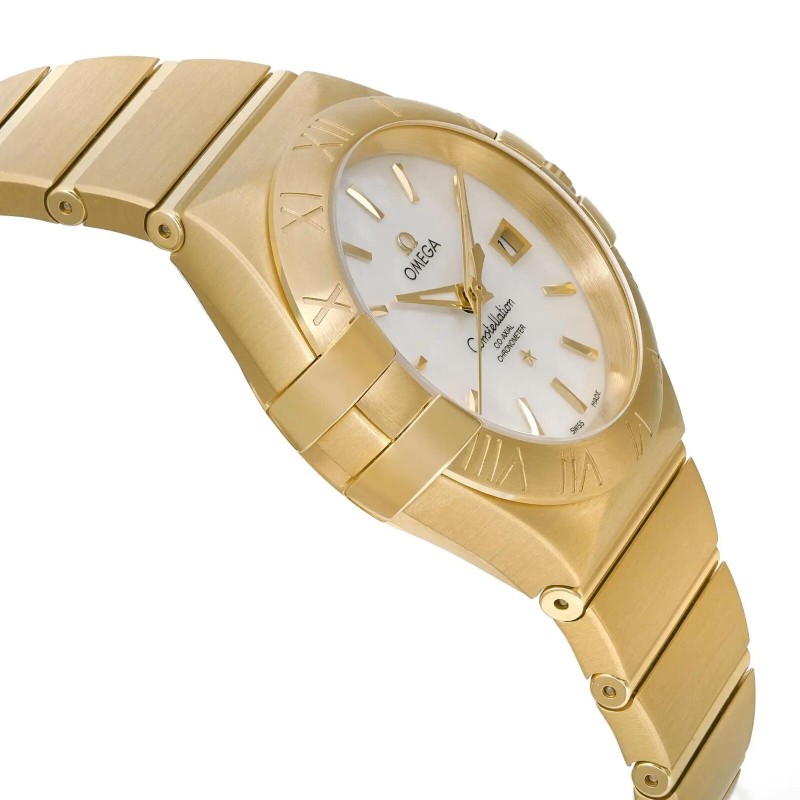 Omega Constellation 18K Gold MOP Dial Women's Watch 123.50.31.20.05.002-