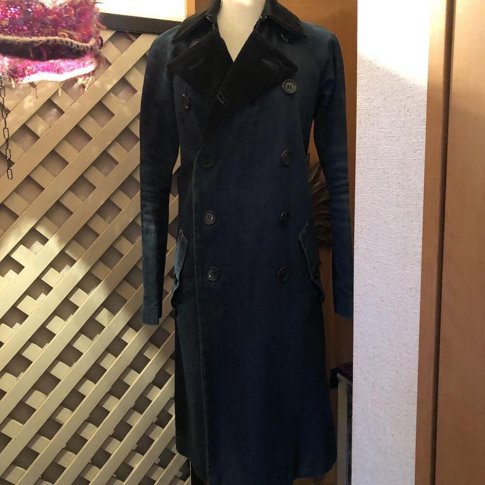 Junya Watanabe Comme Des Garcons Denim Coat 1996 Women size JP-S *Belt missing*