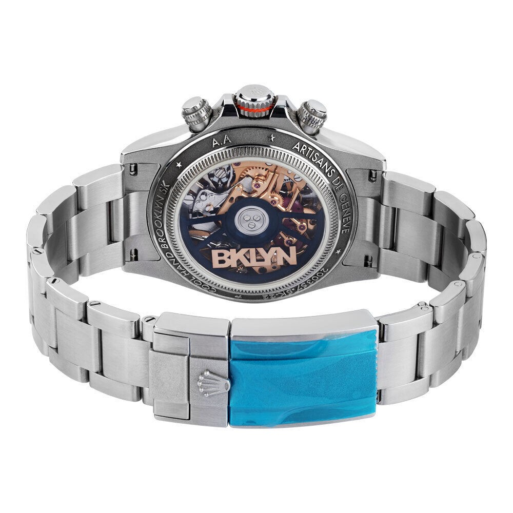 Rolex Daytona Watch 40MM Stainless Steel Skeleton No Markers Dial Rubber