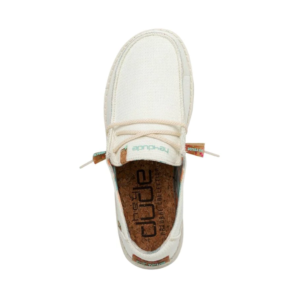 Hey Dude Wendy Knit White | Women's Shoes | Women's Slip on Loafers