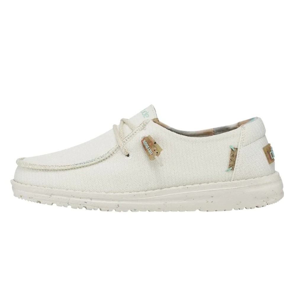 Hey Dude Wendy Knit White | Women's Shoes | Women's Slip on Loafers