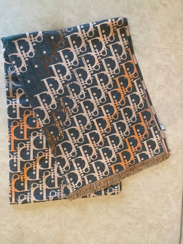 Christian Dior Stole Scarf Silk Cashmere