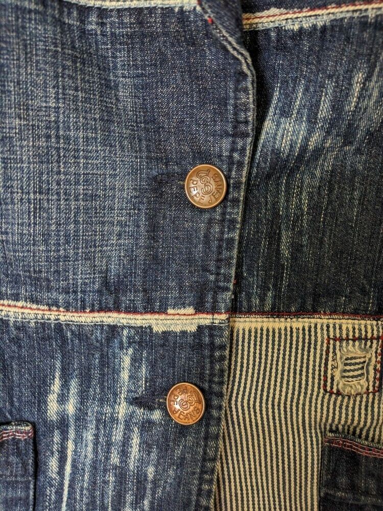 Rare Vintage Pepe Jeans London 75 Women's Denim Jacket Size M Medium RRP £200