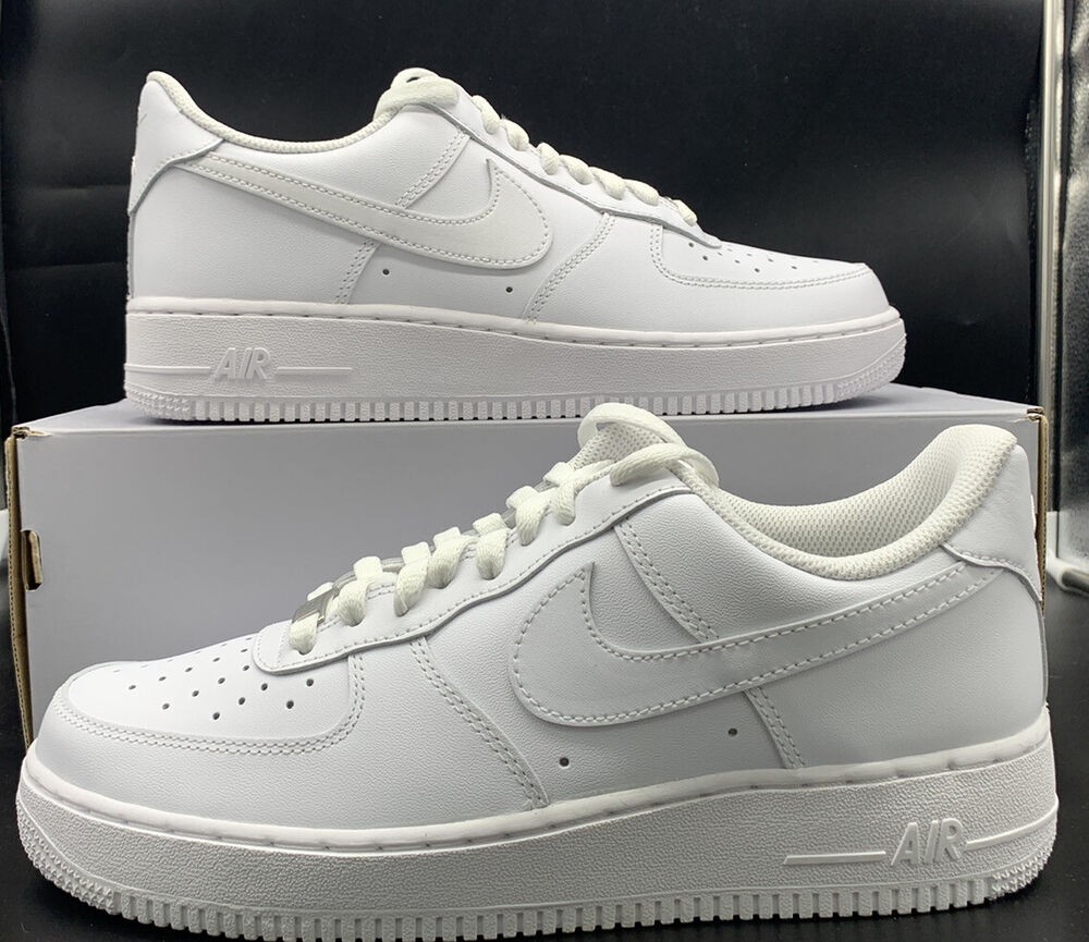 Nike Air Force 1 '07 Retro Low Triple White Sneakers OG CW2288-111 Mens Size