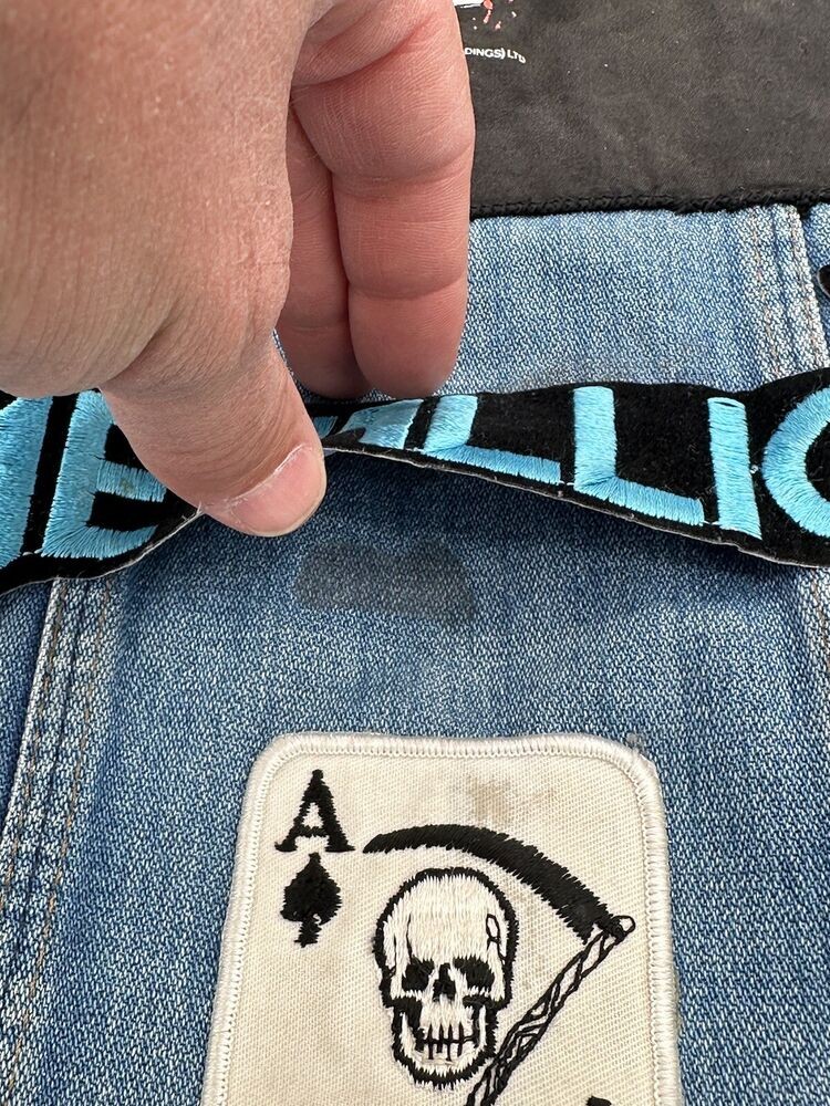 Vintage Wrangler Rock Heavy Metal Iron Maiden Women's Jean Denim Vest - Small