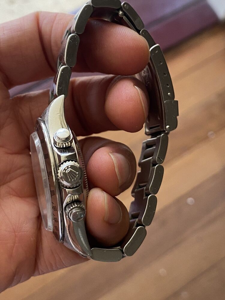 Rolex Cosmograph Daytona Men's Black Watch 16520 Patrizzi dial