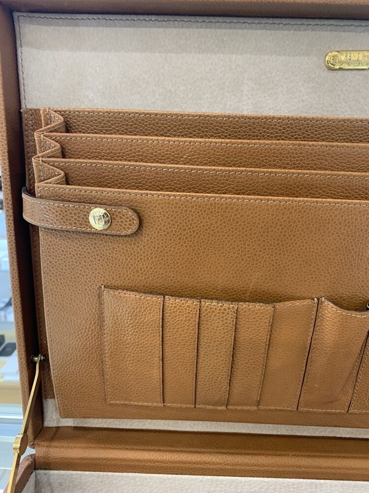 Vintage Original Fendi Leather Briefcase