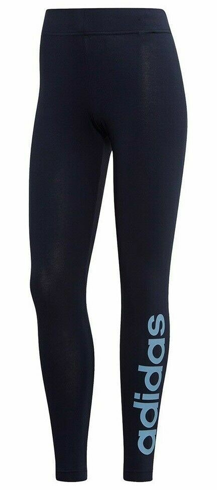 Womens Ladies Adidas Leggings Bottoms Pants - Running Fitness Gym Black Uk Stock