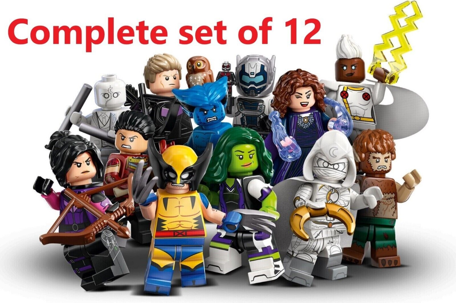 Complete Set of (12) Lego 2023 Marvel Series 2 Minifigures 71039