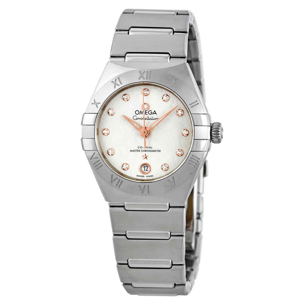 Omega Constellation Automatic Diamond Silver dial Women's Watch 131.10.29.2052001-