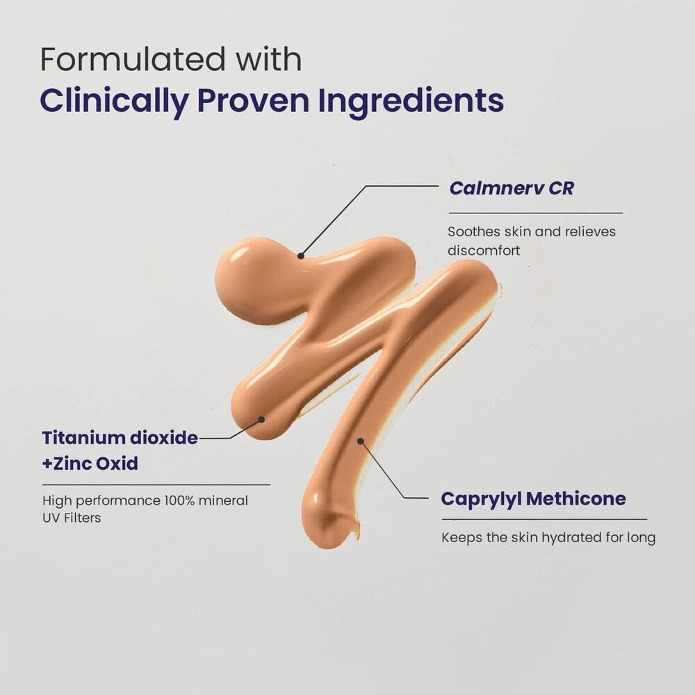 RE' EQUIL Sun CC Cream SPF 50 PA++++ 100% Mineral UV Filter, CC Cream ,30g